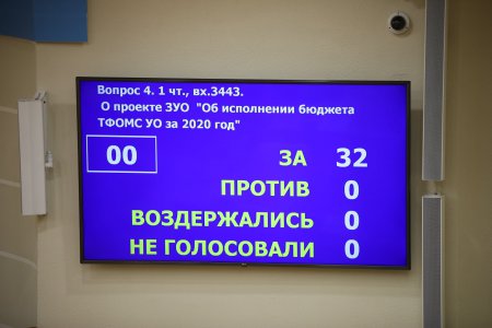 Депутатами ЗСО Ульяновской области утвержден отчет об исполнении бюджета ТФОМС за 2020 год