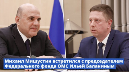 Михаил Мишустин встретился с председателем Федерального фонда ОМС Ильей Баланиным
