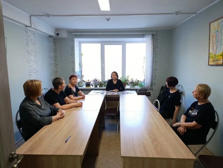 Информационная встреча с посетителями центра активного долголетия в Засвияжском районе